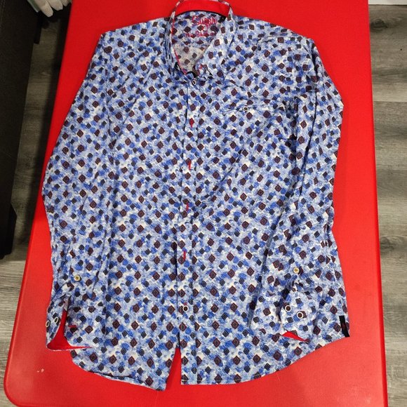Sugar long sleeve button up shirt men's size XL - Picture 1 of 8